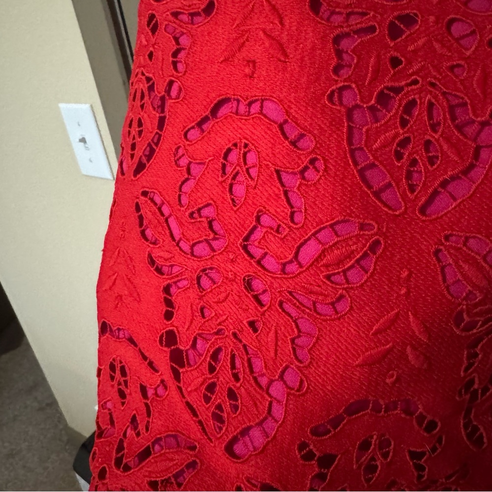 Adelyn Rae Red Lace Dress - Picture 4 of 4